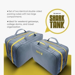 Biaggi Gray and Yellow Packing Cubes